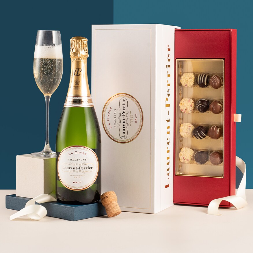 Laurent-Perrier Brut Champagne and Montezuma's Truffle Gift Laurent-Perrier Brut Champagne and Montezuma's Truffle Gift