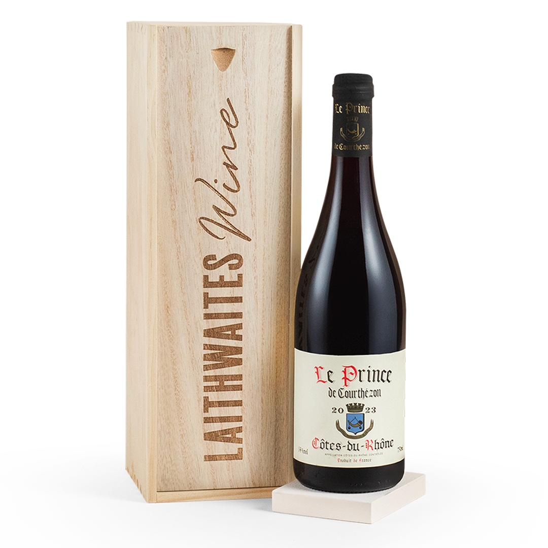 Côtes-du-Rhône Red Wine in Wooden Gift Box