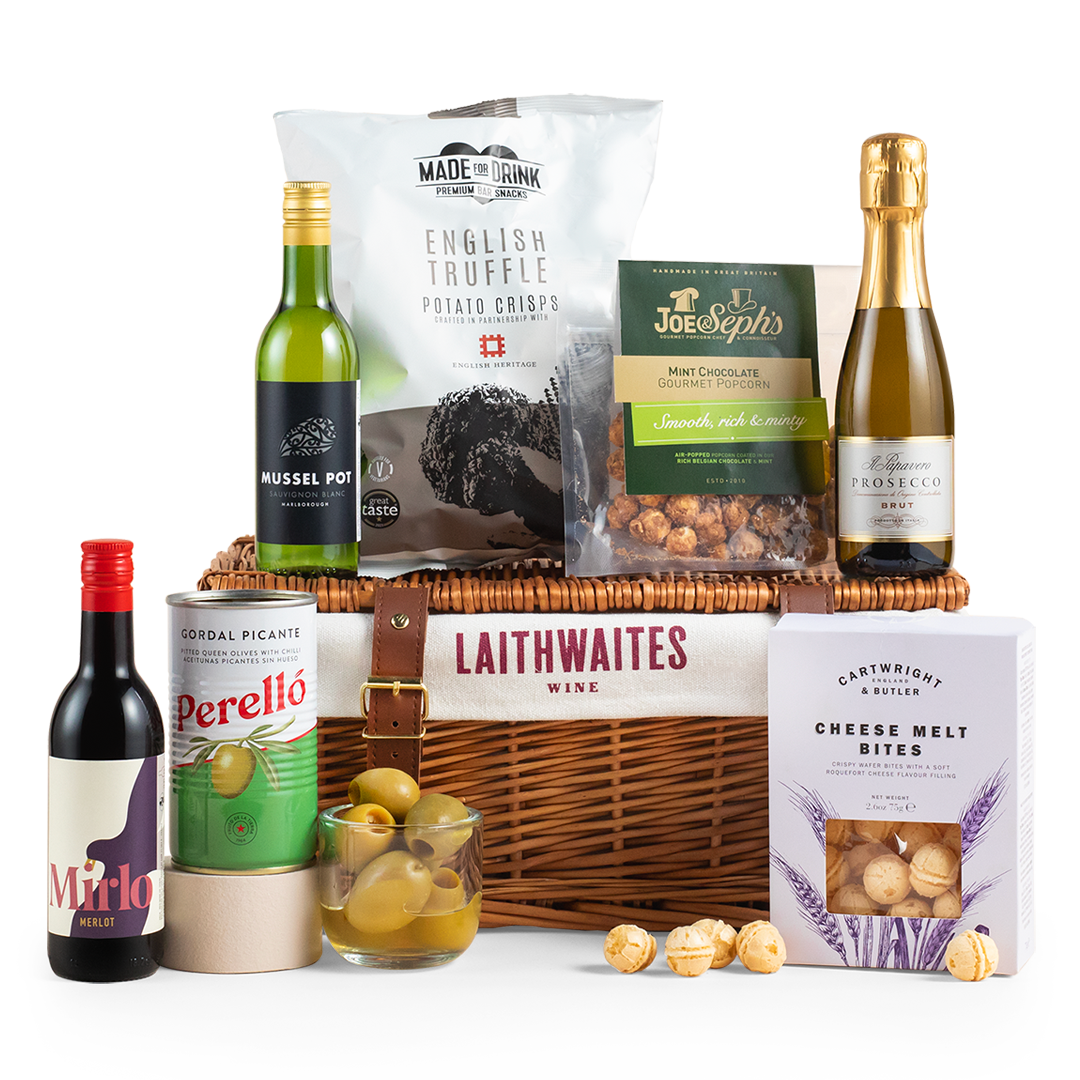 Beautifully Bite-Sized Wine & Snacks Hamper - Despatches from late September
