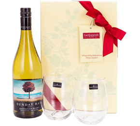 New Zealand Sauvignon and Dartington Glasses Gift Set New Zealand Sauvignon and Dartington Glasses Gift Set