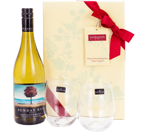 New Zealand Sauvignon and Dartington Glasses Gift Set 