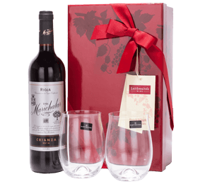 Rioja and Dartington Stemless Wine Glasses Gift Set Rioja and Dartington Stemless Wine Glasses Gift Set