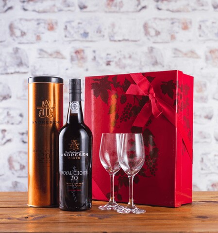 Tawny Port and Glasses Gift Set Tawny Port and Glasses Gift Set