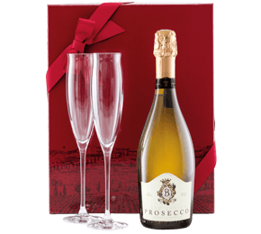 Prosecco & Flutes Gift Set (bin end) 