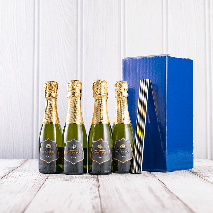 Mini Didier Champagne & Straws Gift Mini Didier Champagne & Straws Gift