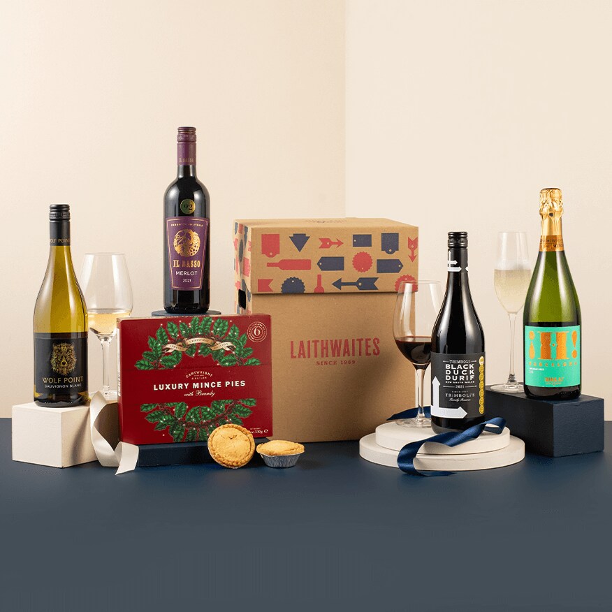 Luxury Mince Pies with Four Wines Gift Luxury Mince Pies with Four Wines Gift