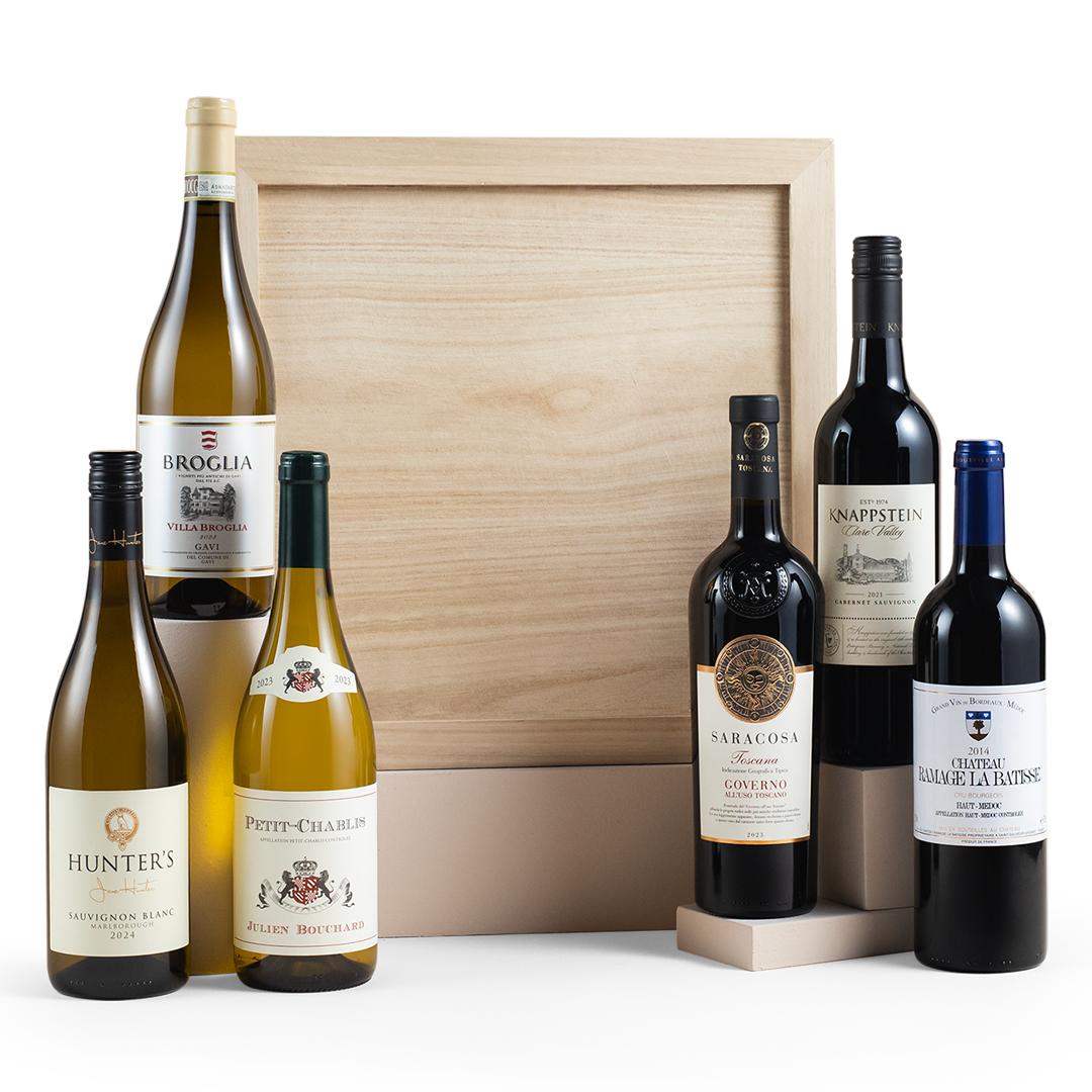 Luxury Six Mixed Wine in Wooden Gift Box Luxury Six Mixed Wine in Wooden Gift Box