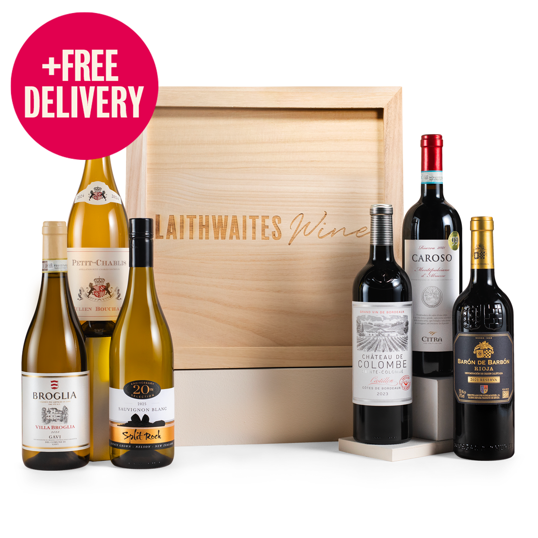 Luxury Six Mixed Wines in Wooden Gift Box - Free Delivery* Luxury Six Mixed Wines in Wooden Gift Box - Free Delivery*