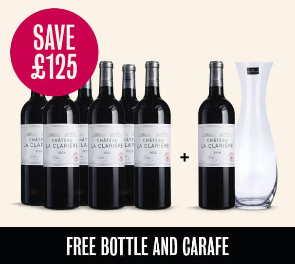 Château La Clarière + FREE bottle and carafe and Vineyard Partner Subscription Château La Clarière + FREE bottle and carafe and Vineyard Partner Subscription