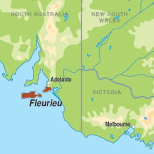 Map showing Fleurieu