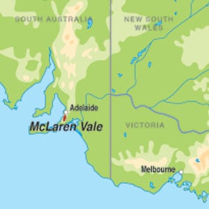 Map showing McLaren Vale