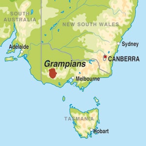 Map showing Victoria