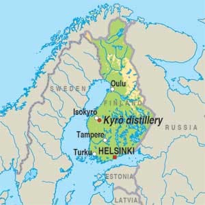 Map showing Isokyrö