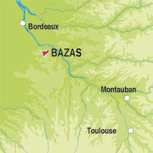 Map showing Vin de France