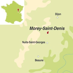 Map showing Morey-Saint-Denis Premier Cru AOC