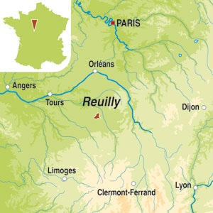 Map showing Reuilly AOP