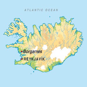 Map showing Undefined Icelandic Region