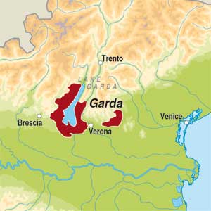 Map showing Garda DOC
