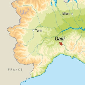  Gavi  Italy Map