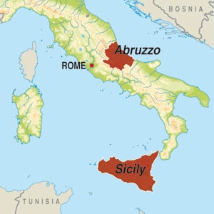 Map showing Vino Bianco