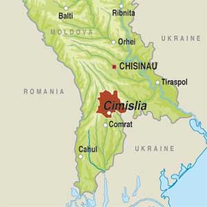 Map showing Cimislia