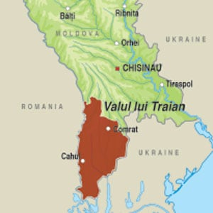 Map showing Valul lui Traian