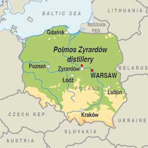 Map showing Undefined Polish Region