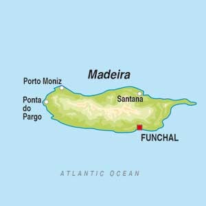 Map showing Madeira