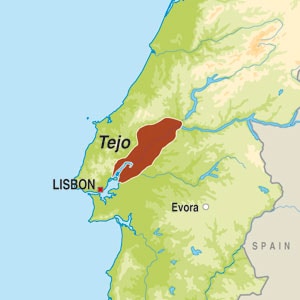 Map showing Tejo DOC