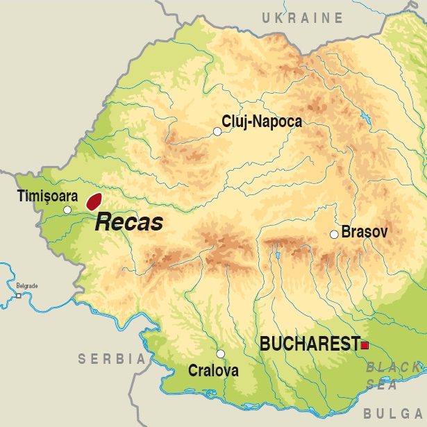 Map showing Undefined Romanian Region