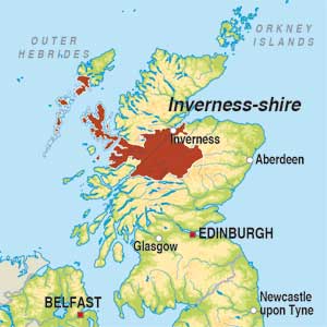 Map showing Undefined British Region