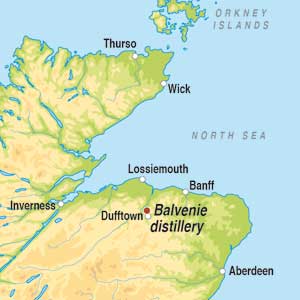 Map showing Speyside