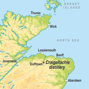 Map showing Speyside