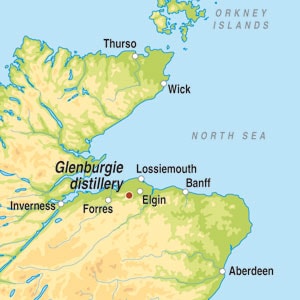 Map showing Speyside