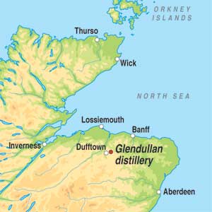 Map showing Speyside