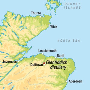 Map showing Speyside