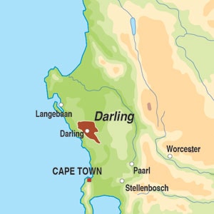 Map showing Darling WO