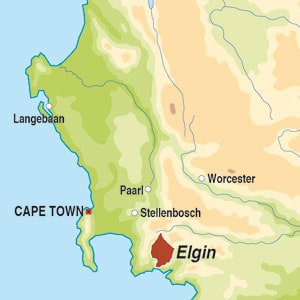 Map showing Elgin WO