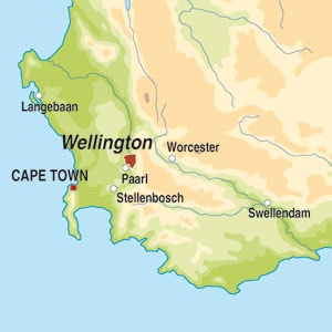 Map showing Wellington WO