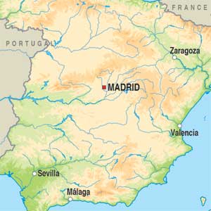 Map showing Undefined Spanish Region