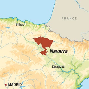 Map showing Vino Blanco