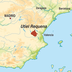 Map showing Utiel-Requena DO